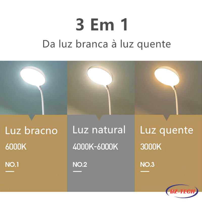 Luminária LED Mesa Recarregável - PShop