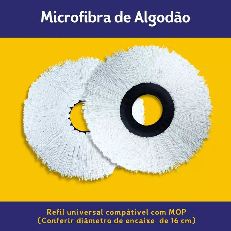 Mop Giratório 140cm com Cesto - PShop