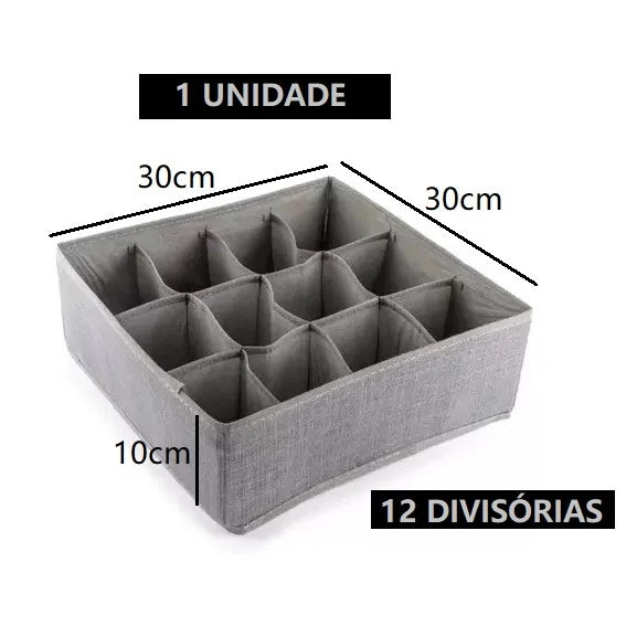 Organizador Gaveta 33x30cm com Divisórias - PShop