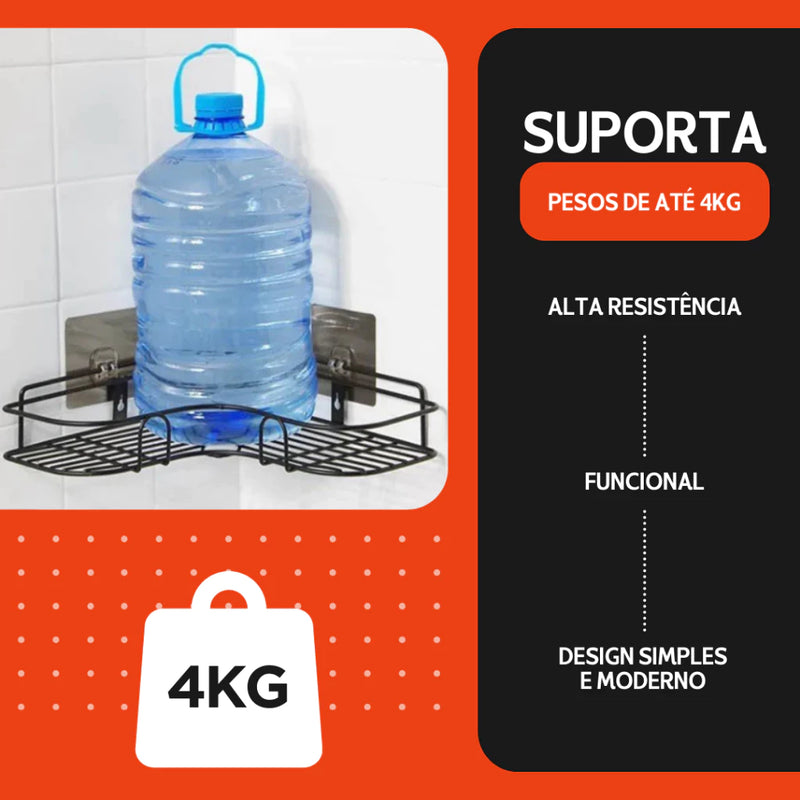 Kit 2 Suportes de Canto para Banheiro - PShop