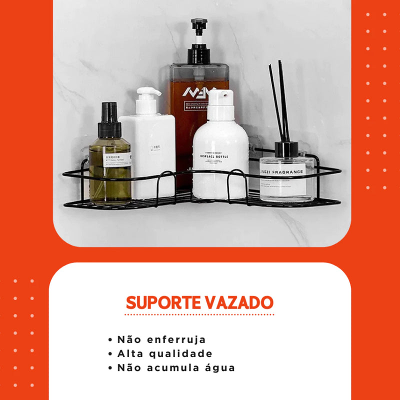 Kit 2 Suportes de Canto para Banheiro - PShop