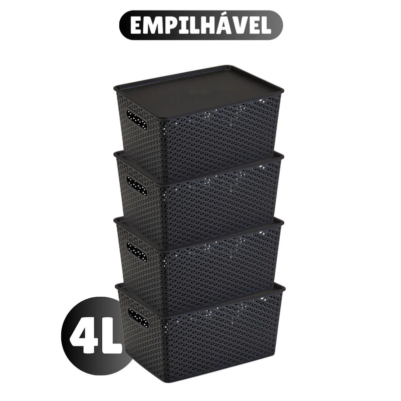 Cesto Organizador Rattan 4L - PShop