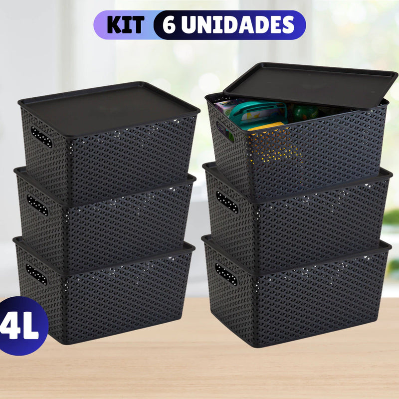 Cesto Organizador Rattan 4L - PShop